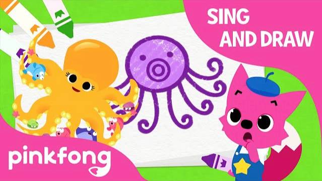 Draw An Octopus And Ooh La La, Octopus | Sing And Draw | Pinkfong Songs For Children