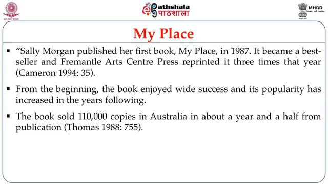 Aboriginal Australian Prose; Sally Morgan My Place смотреть онлайн