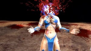 [Mortal Kombat 9 Ryona] Fatalities on Kitana (Sindel, Raiden, Shang Tsung, Reptile)