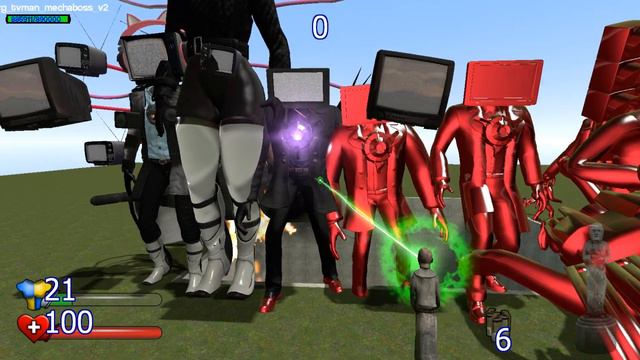 NEW TUNING TV WOMAN MECHA BOSS VS ALL CAMERA WOMAN AND OTHERS BOSSES INTO RUBY IN GARRY'S MOD смотреть онлайн