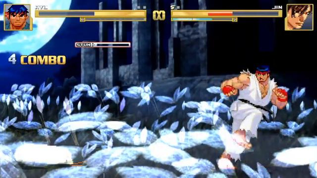 M.U.G.E.N- Ryu(Street Fighter) vs Jin Kazama(Tekken) смотреть онлайн