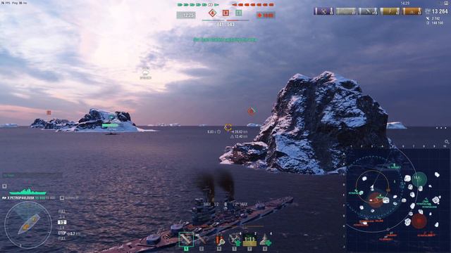 WoWs [NOCAP] vs [NYANG] Petropavlovsk on Islands of Ice Cyclone | Clan Battles Season 11 смотреть онлайн