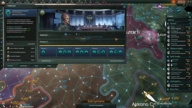 Stellaris 2.8.1 - Wchłaniacze Paszarti - Wojna w Niebie - Liga Mocarstw. Opis. смотреть онлайн
