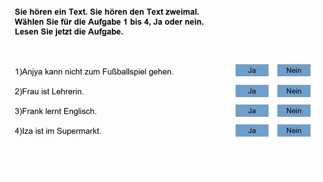 #7 German A1 | Hören Teil 2 | Goethe Exam Pattern | TRANSCRIPT + NEW AUDIO TRACKS смотреть онлайн