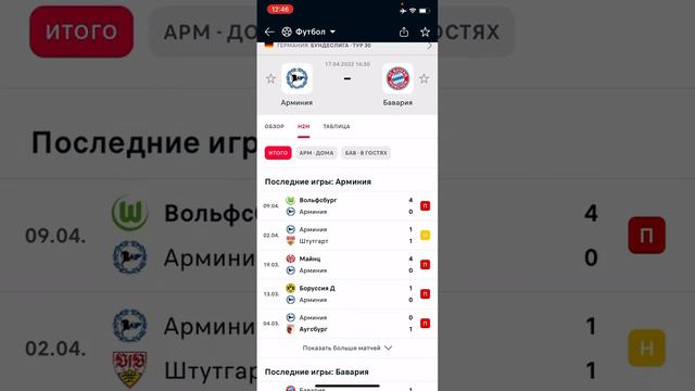 Арминия - Бавария, Прогноз на матч смотреть онлайн