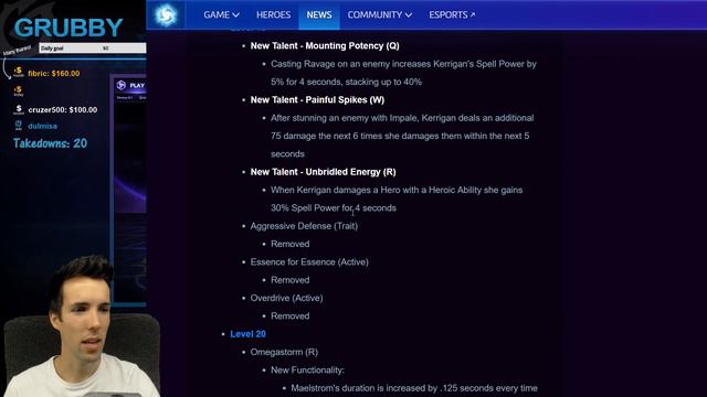 Grubby | Heroes of the Storm - Grubby Previews - Patch Note - Kerrigan & Brightwing Rework смотреть онлайн
