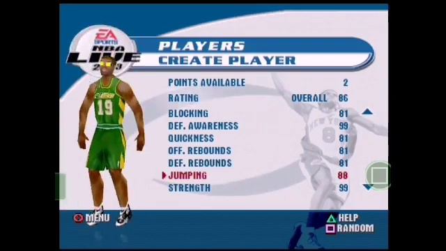 NBA Live 2003 (USA) - PS1 (no cheat, 1-on-1 challenge P1 lose while CPU wins) смотреть онлайн