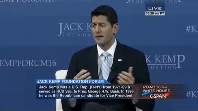 #KempForum16: Speaker Paul Ryan on Jack Kemp смотреть онлайн