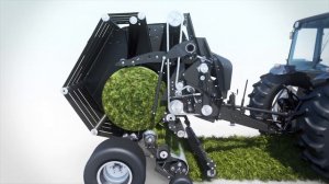 Принцип работы рулонного пресс-подборщика с изменяемой камерой VB 3100