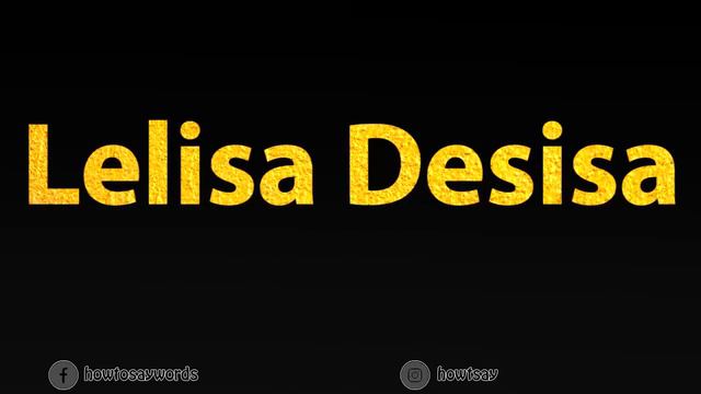 How To Pronounce Lelisa Desisa смотреть онлайн