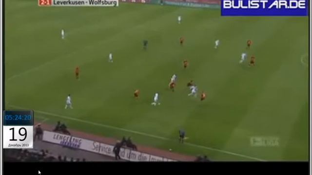 Чемпионат Германии 2009 10 Байер 2 1 Вольфсбург Джеко смотреть онлайн