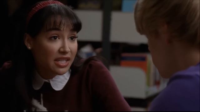 Glee - Santana tells Sam that Quinn cheated on him 2x13 смотреть онлайн