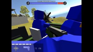 синие против красных