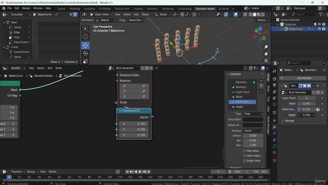 Lesson 8 - Creating Brick Primitives Using Dynamic Width And Height Parameters