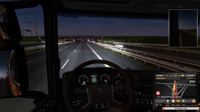 Euro Truck Simulator 2 #2(карта PRO MODS) катаем по европе смотреть онлайн