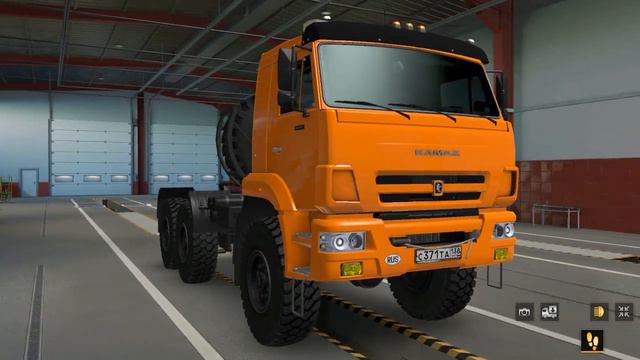 Euro Truck Simulator 2 Обзор мода (Kamaz 65221) Батыр