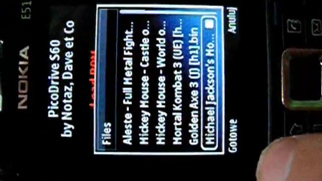 Classic games on Nokia E51(Sega genesis- Golden Axe 3, Mortal Kombat 3, Michael Jackson, Aleste) смотреть онлайн