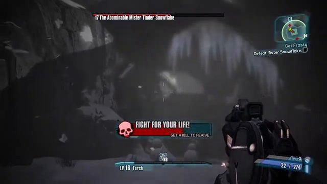 Fighting "The Abominable Mister Tinder Snowflake" (BORDERLANDS 2) смотреть онлайн