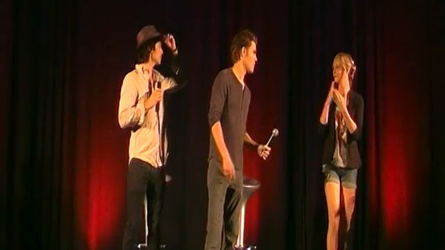 Ian Somerhalder, Paul Wesley & Candice Accola At BloodyNight Con In Barcelona