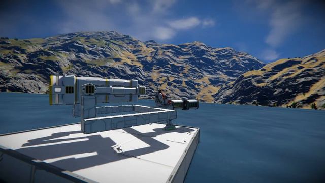 Space Engineers - Testing a rotary cargo docking system using new 1x1 small grid Advance Rotor смотреть онлайн