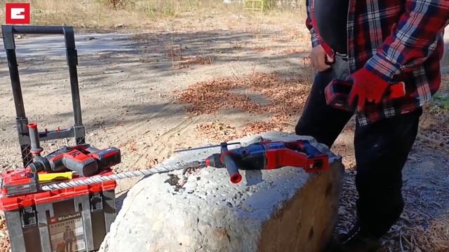 Einhell Тест аккумуляторных перфораторов на отверстии 25х450мм