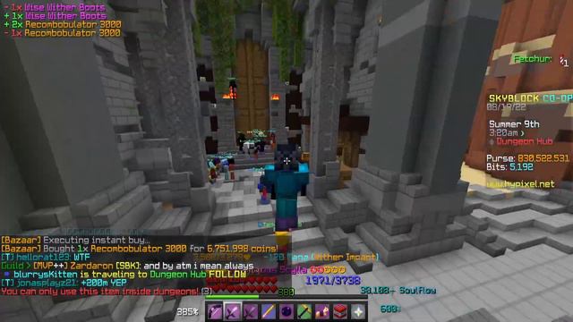 I Dropped DIVINE Wither Armour... (Hypixel Skyblock) смотреть онлайн