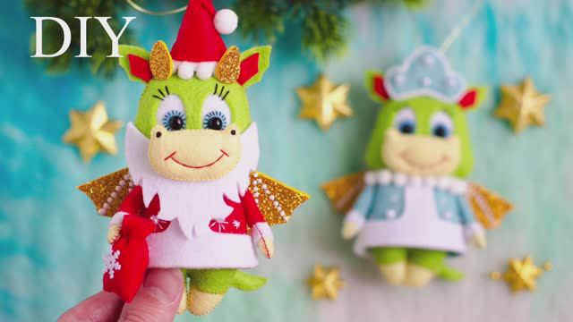 ДРАКОН, ДЕД МОРОЗ, СИМВОЛ 2024 своими руками смотреть онлайн