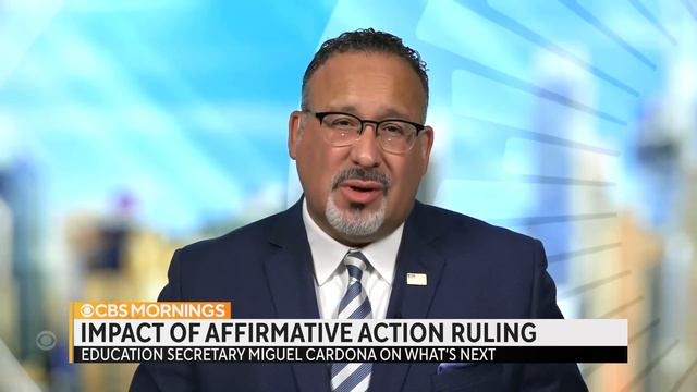 U.S. Education Secretary Miguel Cardona on Supreme Court decision striking down affirmative action смотреть онлайн
