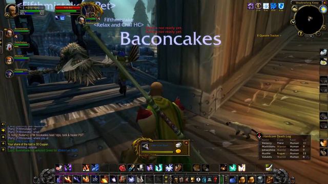 WoW Classic Hardcore Shadowfang Keep Tank Death