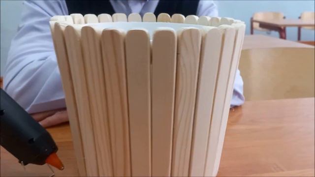 «Кашпо-кадка» техника «клей-искусство». Кауров Илья. г. Александров. смотреть онлайн