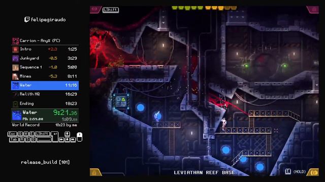 Carrion Any% Speedrun (18:19) (Former World Record) смотреть онлайн
