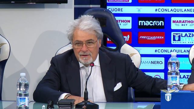 Il Presidente Claudio Lotito ed il Dott. Nicolò D'Angelo in conferenza stampa смотреть онлайн