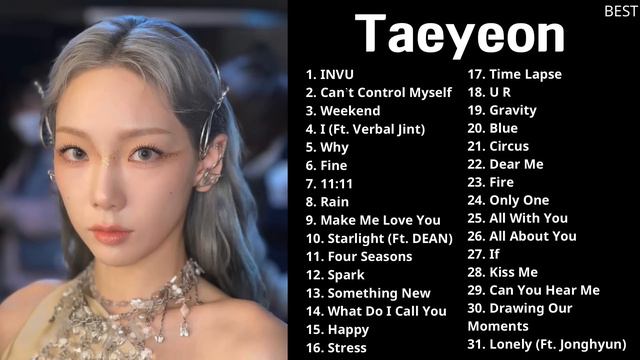 Taeyeon Best Songs Playlist  (2023 Updated) Audio