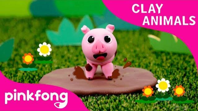 How To Make A Pig With Clay | Clay Animals | DIY | Animal Songs | Pinkfong Clay Time