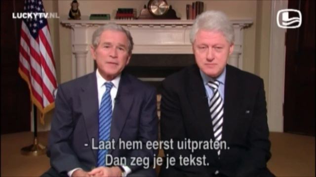 Lucky TV - Bush and Clinton for Haïti смотреть онлайн