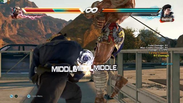 Tekken 7 Dragunov Running 2 Combo