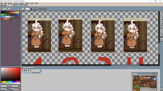 👾 Pixel Artistas - Dibuja pixel art de Succubus Affection смотреть онлайн