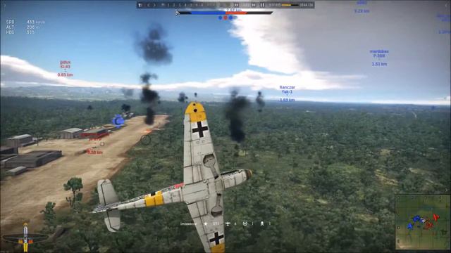 War Thunder Replay #1 - Bf 109 F2 : 9 kills смотреть онлайн