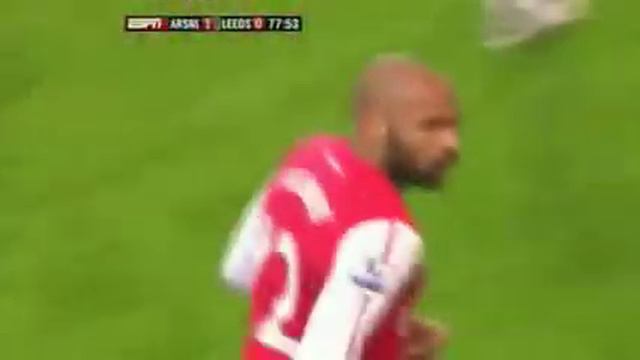 Thierry Henry goal vs Leeds January 2012 смотреть онлайн