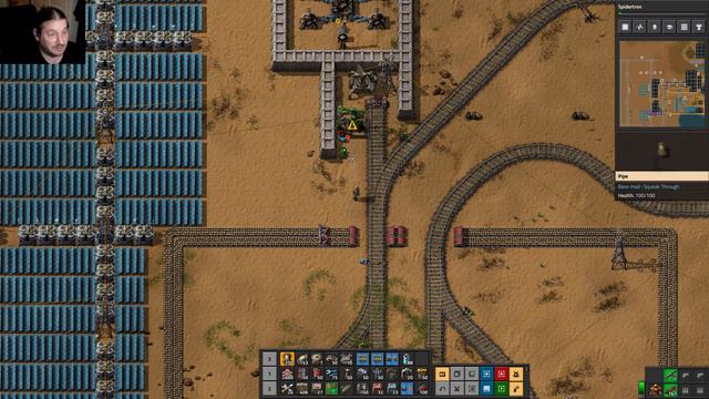 Factorio 1.0: Spidertron Railways - Live/4k/UHD - E049 All the mad production, carried by a Train! смотреть онлайн