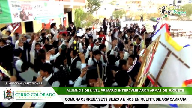 Niños intercambiaron armas por cultura en IE Ignacio Álvarez Thomas смотреть онлайн