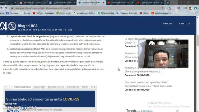 Lectura del Blog del IICA - Seguridad Alimentaria Lic. Arturo Estigarribia Rodas смотреть онлайн