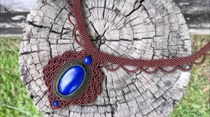 Macrame by Afeng： 2021-10｜Macrame Tutorial｜Macrame Necklace｜Retro style｜编绳｜DIY｜