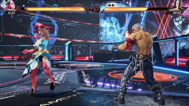 Tekken 8 ALISA VS BRYAN slow motion video 4K смотреть онлайн