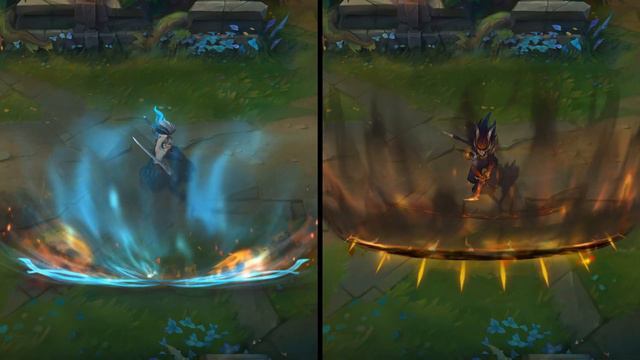 Foreseen Yasuo vs Nightbringer Yasuo Skins Comparison (League of Legends) смотреть онлайн