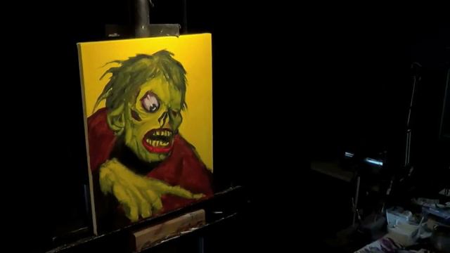 Shock Monster Alla Prima oil painting by Rick Baker смотреть онлайн