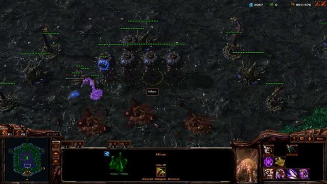 [44] Starcraft 2 Arcade - Zerg Hex смотреть онлайн
