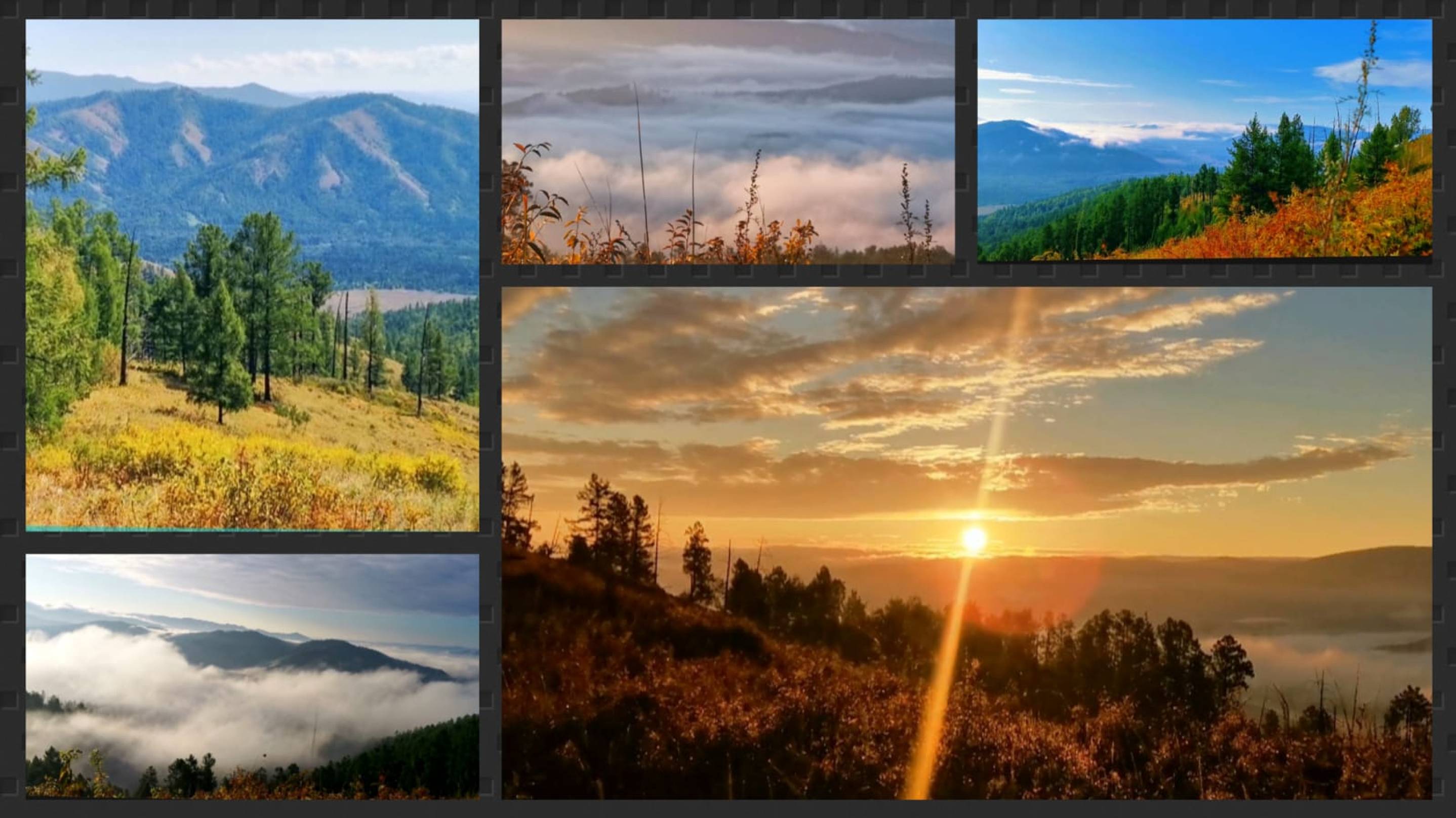 Первая ночёвка на горе. В 6°С ночью. волшебный туман на рассвете