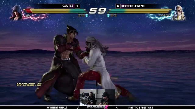 Glutes (Jin) vs PerfectLegend (Leroy) | TEKKEN 7 Winners Finals | Synthwave #15 смотреть онлайн