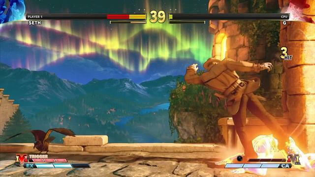 Seth vs G (Hardest AI CPU) - Street Fighter 5 смотреть онлайн